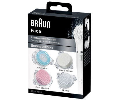 Urządzenie do twarzy Braun Szczotki zamienne Refill SE80-M MIX FACE